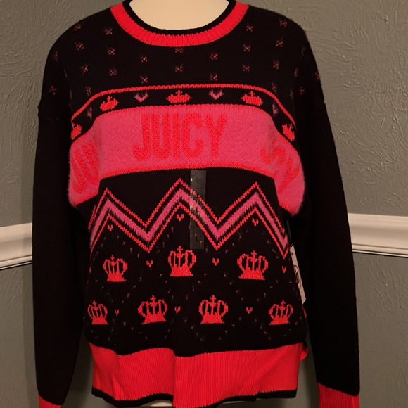 NWT Juicy Couture Crew Neck Sweater - Large - Picture 9 of 9